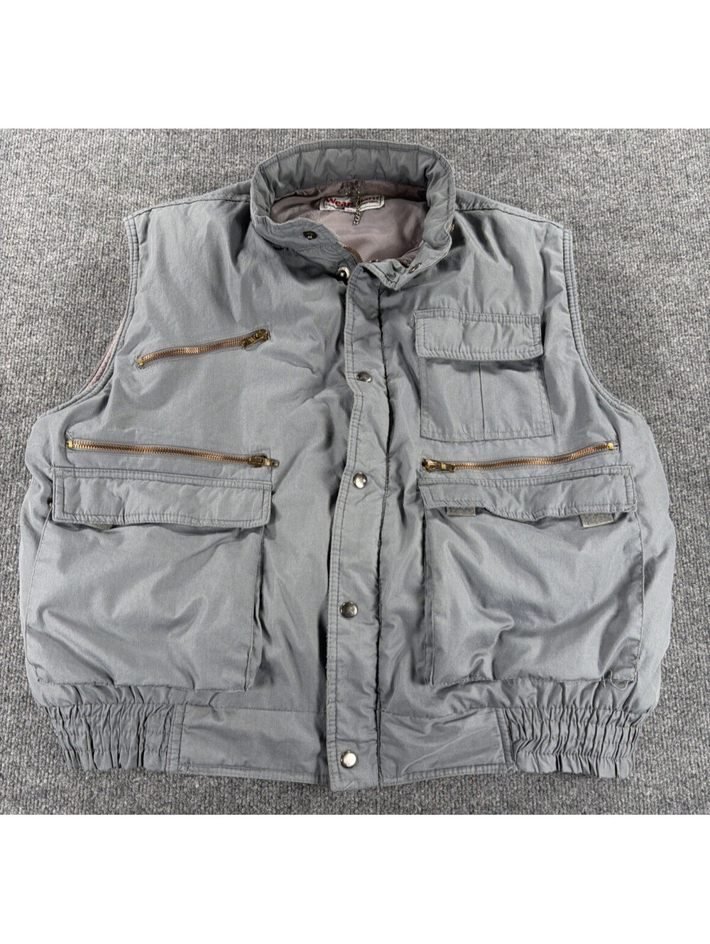 Vintage WearGuard Tactical Utility Workwear Vest- Gray- Men's 2XL
